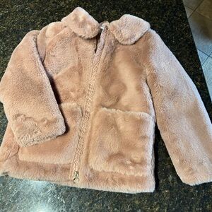 H&M Soft Pink Kids Fluffy Jacket